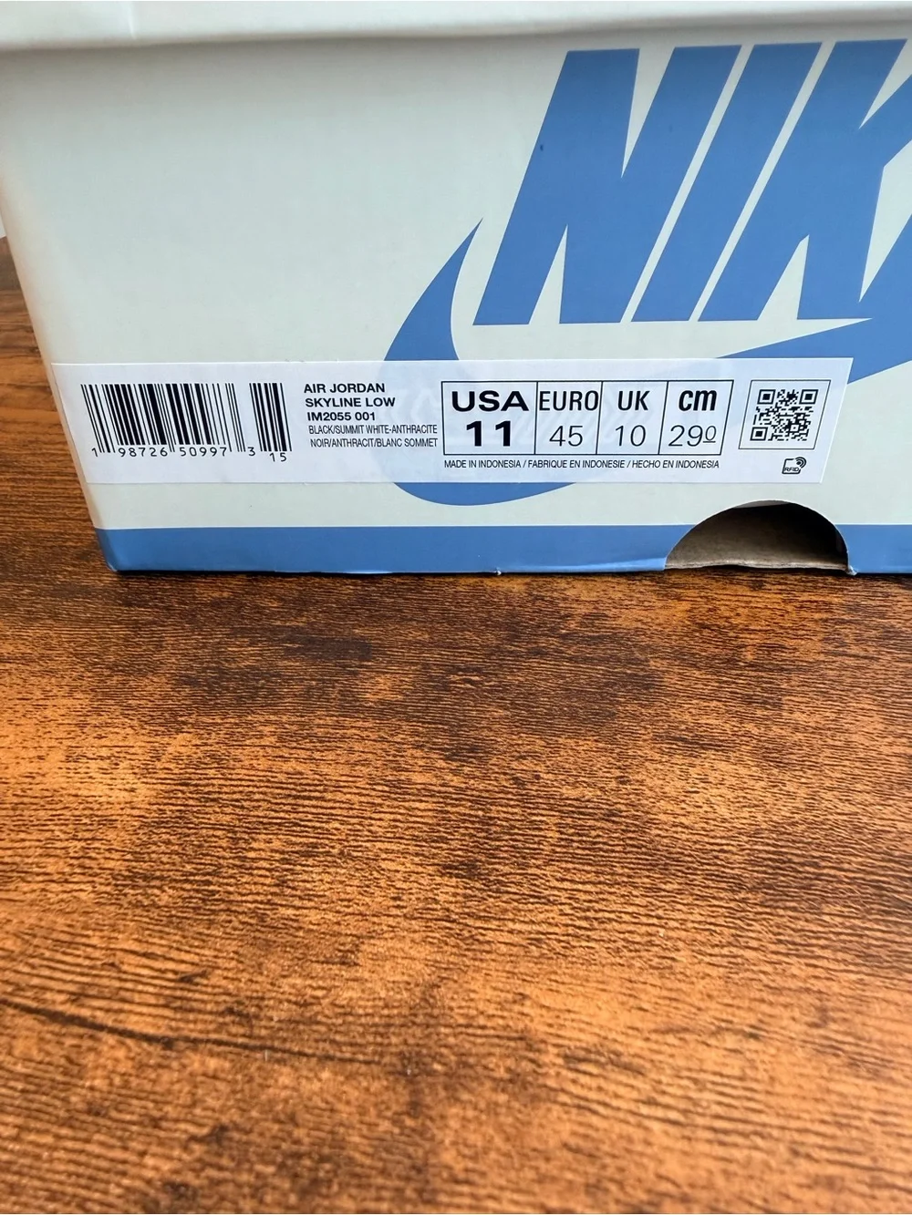 Nike Jordan Air 1 Lows Black and White Low-Top Trainers